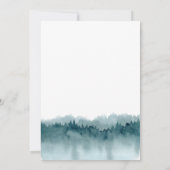 Adventure Begins Mountains Bears Baby Shower Einladung (Rückseite)