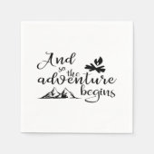Adventure Begins Paper Napkin Serviette (Vorderseite)