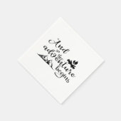 Adventure Begins Paper Napkin Serviette (Ecke)
