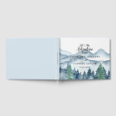 Adventure Begins Rustic Forest Wedding Guest Book Gästebuch (Voll)