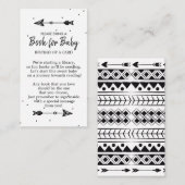 Adventure Begins Tribal Arrow Book for Baby Begleitkarte (Vorne/Hinten)
