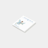 Adventure Begins with a Book Personalized Book Lov Post-it Klebezettel (angewinkelt)