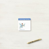 Adventure Begins with a Book Personalized Book Lov Post-it Klebezettel (Auf Schreibtisch)