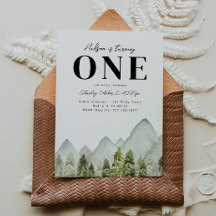 Adventure Birthday Einladung | Gebirge Geburtstag