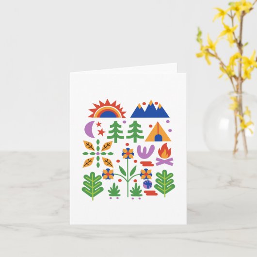 Adventure Birthday Karte (Gelbe Blume)