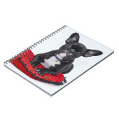 Adventure Black and White Bulldog Puppy Foto Notizblock (Linke Seite)