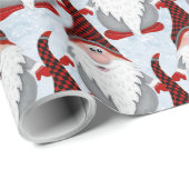 Adventure Black Gnome Xmas Weihnachtskids Geschenkpapier (Rolleneckpunkt)