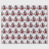 Adventure Black Gnome Xmas Weihnachtskids Geschenkpapier (Flach)