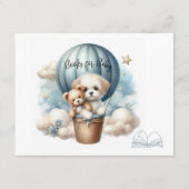 Adventure Books für Baby Puppy Hot Air Ballon Begleitkarte (Vorderseite)