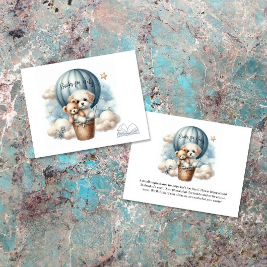 Adventure Books für Baby Puppy Hot Air Ballon Begleitkarte