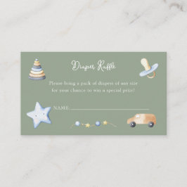 Adventure Boy Baby Toy Baby Dusche Windeln Raffel Begleitkarte