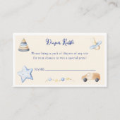 Adventure Boy Baby Toy Baby Dusche Windeln Raffel Begleitkarte (Vorderseite)