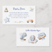 Adventure Boy Baby Toy Babydusche Begleitkarte (Vorne/Hinten)