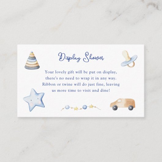 Adventure Boy Baby Toy Babydusche Begleitkarte (Vorderseite)