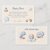 Adventure Boy Baby Toy Babydusche Begleitkarte (Vorne/Hinten)