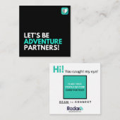 ADVENTURE-BUDS QUADRATISCHE VISITENKARTE (Vorne/Hinten)