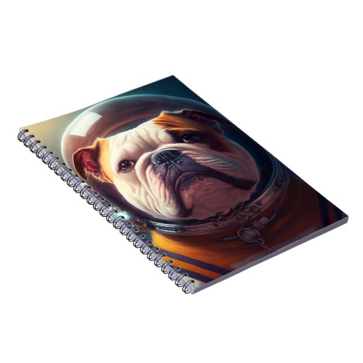 Adventure Bulldog Astronaut-Notebook Notizblock (Rechte Seite)
