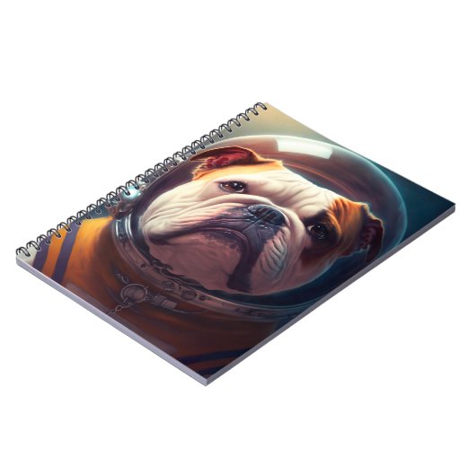Adventure Bulldog Astronaut-Notebook Notizblock (Linke Seite)