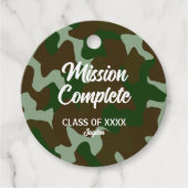 Adventure Camouflage Green & Dark Brown Geschenkanhänger (Vorderseite)