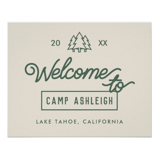 Adventure Camp Junggeselinnen-Abschied Poster (Vorderseite)