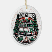 Adventure Camper Van Christmas Keramik Ornament (Rechts)