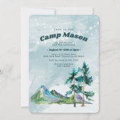Adventure Camping Geburtstagseinladung Einladung (Vorderseite)
