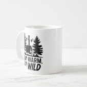 Adventure Camping Wood Stove Kabine Kunstwerk Kaffeetasse (Vorderseite Links)