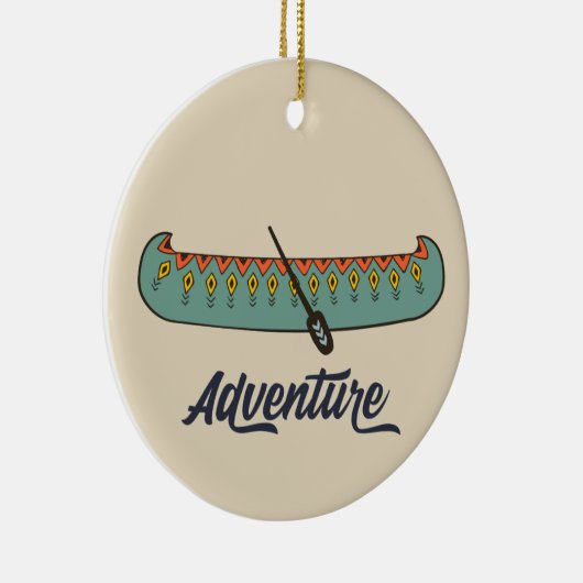 Adventure Canoe Keramik Ornament (Rechts)