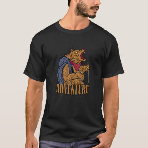Adventure Cat Kitten Rock Wandern T-Shirt