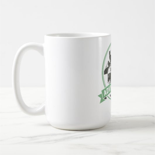 Adventure Cat Van Life - Retro Camper Van Kaffeetasse (Links)