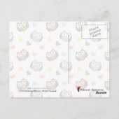 Adventure Checkered Hoot Owl Muster Postkarte (Rückseite)