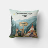 Adventure Christmas Couple Neu-Personalize Kissen (Vorderseite)