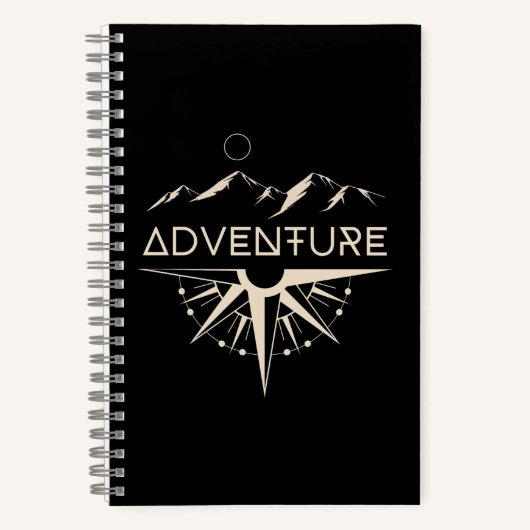 Adventure Compass Mountains Notizblock (Vorderseite)