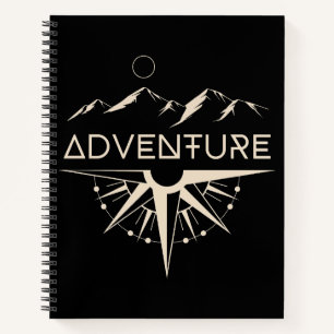 Adventure Compass Mountains Notizblock