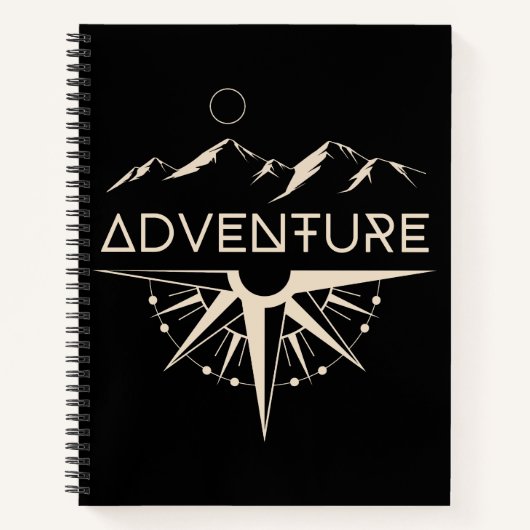 Adventure Compass Mountains Notizblock (Vorderseite)