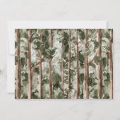 Adventure Continues Bear Forest 1st Birthday Photo Einladung (Rückseite)