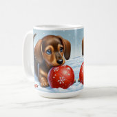 Adventure Dackel Puppy Kaffeetasse (Vorderseite Links)