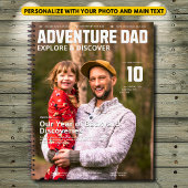 Adventure Dad Magazine Cover - Add Your Headline Notizblock