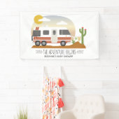 Adventure Desert Motorhome Neutral Baby Dusche Banner (Insitu)