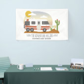 Adventure Desert Motorhome Neutral Baby Dusche Banner (Messeveranstaltung)
