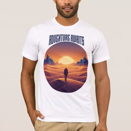 Adventure Desert T-Shirt - Draußen und Wüste Sky (Vorderseite)