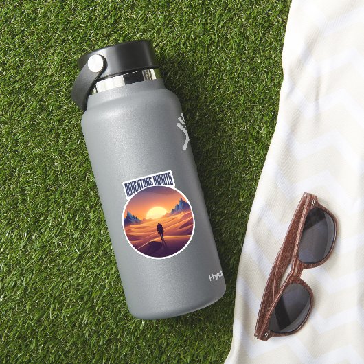 Adventure Desert T-Shirt - Draußen und Wüste Sky Aufkleber (HydroFlask Insitu)
