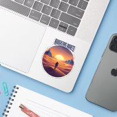 Adventure Desert T-Shirt - Draußen und Wüste Sky Aufkleber (Laptop mit iPhone)