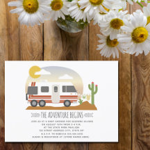 Adventure Desert Vintag RV Neutral Baby Shower