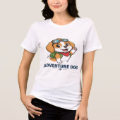 Adventure Dog T - Shirt - Niedliche Puppy Goggles (Vorderseite)