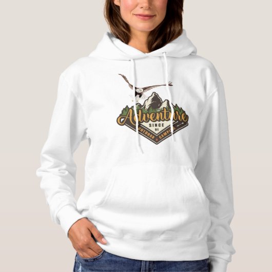 Adventure Eagle Wandern Hoodie (Vorderseite)