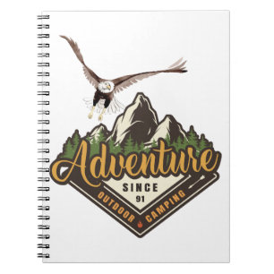 Adventure Eagle Wandern Notizblock