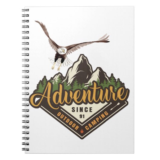 Adventure Eagle Wandern Notizblock (Vorderseite)