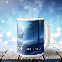 Adventure Editable Winter Wonderland Weihnachten Kaffeetasse