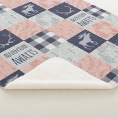 Adventure erwartet Baby Girl Minky Blanket Sherpadecke (3/4)
